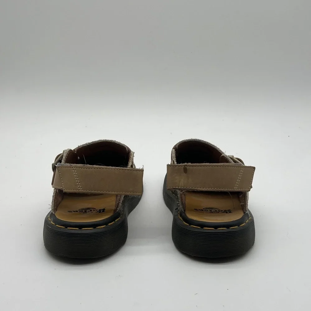 Dr Martens Jorge II Beige Suede Slingback Mule Sandals Mens 9 Womens 10 UK 8